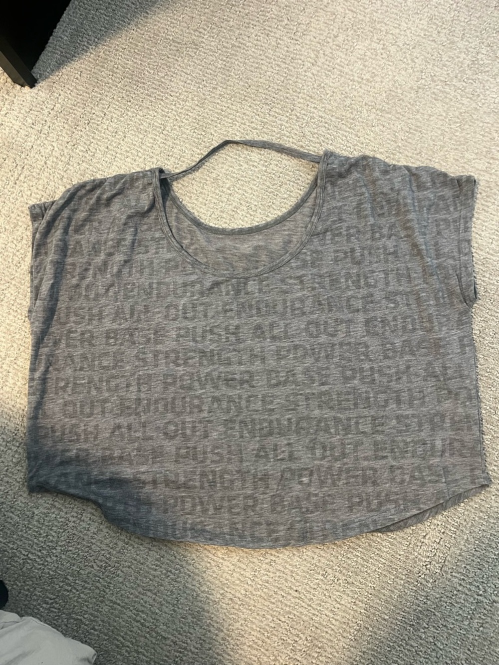 Orangetheory women’s Grey 'More Life' Cropped Tee- Size Medium - Picture 2 of 3